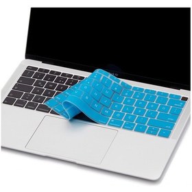 Resim Laptop Apple Uyumlu MacBook Air 13inç Klavye Koruyucu Us To Tr Touchıd'li A1932 İle Siyah 