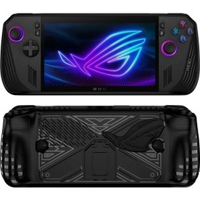 Resim For Asus Rog Ally X Game Console Tpu Protective Case With Stand Black 