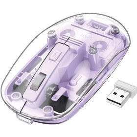 Resim Hoco. Gm29 2.4g Mysterious Business Çift Modlu Sessiz Kablosuz Mouse - Mor Diğer 
