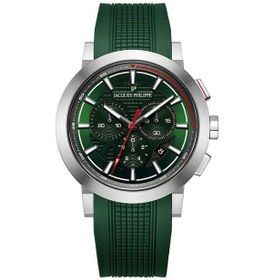 Resim Jacques Philippe Jpqgc3714xx Quartz Silikon Yeşil Safir Cam 43 Mm Erkek Kol Saati 