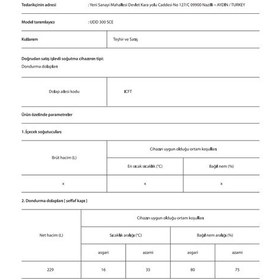 Resim Uğur UDD 300 SCE 229 LT Eğik Sürme Düz Camlı Muhafaza Dolabı 