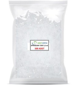 Resim Eppendorf Tüpü 1,5 Ml - Mikrosantrifüj Tüpü - 500 Adet / Paket 