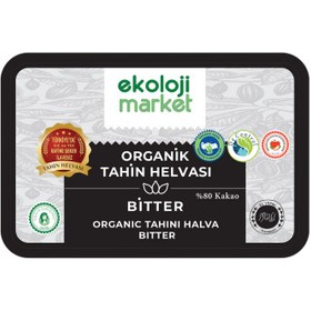 Resim EKOLOJİ MARKET Organik Tahin Helvası Bitter 200g 