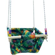 Resim Hupim Ormanlı Yuvarlak Gürgen Ahşaplı Bebek Salıncağı 