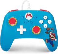 Resim Nintendo Switch için kablolu PowerA denetleyici - Tuğla kırıcı Mario, Gamepad, oyun kumandası, kablolu denetleyici, resmi lisanslı 