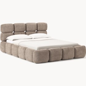 Resim Bom Plus Çift Kişilik Karyola Kahve Teddy - 160x200 cm 