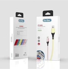 Resim Go Des GD-UC519 Lightning USB Kablo 2.4A Şarj Kablosu 100 CM Data Kablo Sarı ZORE-258879 