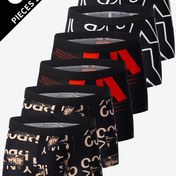 Resim 6 Paket Erkek Boxer Şortu, Şık Baskılarla, Nefes Alabilir ve Rahat Bir Kullanım Sunar. 