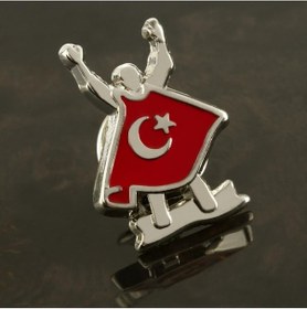 Resim Ilkeshop Ay Yıldız Yaka Rozet-gümüş Rengi Çok Renkli 06427345 