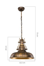 Resim Modelight Taurus Tekli Sarkıt Salon-oturma Odası-çocuk Odası-yatak Odası-yemek Odası-antre-mutfak 