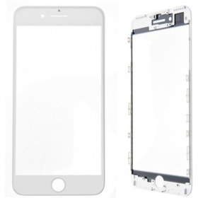 Resim Kadrioğlu İPhone 7G Çıtalı Dokunmatik Ön Cam Lens Beyaz 