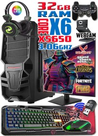 Resim WARBOX Yakuza Xeon X5650 32gb Ram 256gb Ssd 250gb Hdd R7 240-4gb E.kartı 20" Monitör Gaming Bilgisayar 