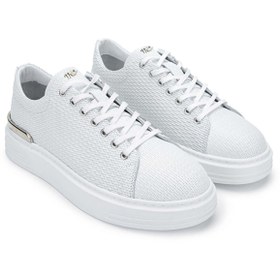 Resim Kemal Tanca Tamer Tanca Erkek Hakiki Deri Beyaz Sneakers & Spor Ayakkabı 
