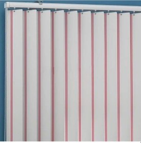 Resim As Perde Çizgili Pvc Dikey Perde 