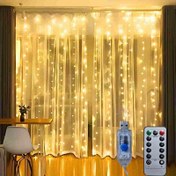 Resim LED Peri Perdesi Işıkları, Yatak Odası için Peri Perdesi Işıkları, Soğuk Beyaz USB Takma 8 Modlu Avize Dizisi Işıkları Uzaktan Kumanda ile, Noel, Yatak Odası, İç Mekan, Düğün, Parti vb. Süsleme için Uygun, Tüm Mevsimler için Uygun 