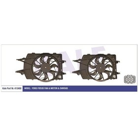 Resim KALE 413400 FAN MOTORU FOCUS DAVLUMBAZLI 250W-395mm 