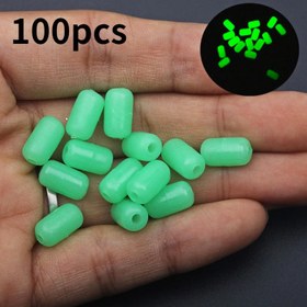 Resim 100 adet Parıldayan Yumuşak Kauçuk Balıkçılık Boncukları - Parıldayan Treble Hook Rigs ve Lure Tackle, Görünür Olmayı Artıran ve Rahatlığı Artıran Yuvarlak Yüzen Toplar, Balıkçılık Tackle Aksesuarı | Parıldayan Boncuklar | Dayanıklı Silikon Boncuklar, Balıkçılık Aksesuarı 