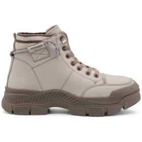 Resim Voyager B031 Kadın Hakiki Deri Bot Krem 