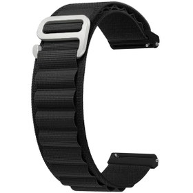 Resim Forzacase Huawei Watch Gt 6 Pro 46mm İle Uyumlu Alpine Loop Kancalı Kumaş Kordon Kayış - Fc156 