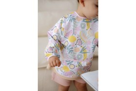 Resim Oh la la Koala For Little Ones Meyveler Uzun Kollu Sıvı Geçirmez Aktivite Önlük (6-36 Ay) 