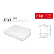 Resim Nkp Arya Duroplast Metal Menteşeli Yavaş Kapanır Üstten Sıkmalı Klozet Kapağı 