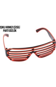 Resim MiraLive Neon Gözlük Kırmızı 