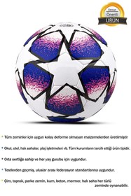 Resim x1marka Orijinal Şampiyonlar Ligi Futbol Topu Özel Tasarım Halı Saha Çim Beton Zemin No:5 Top Inter Model 
