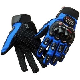 Resim Probiker Motosiklet Eldiveni Korumalı Siyah 