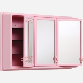 Resim Venüs Aynalı 78 cm Banyo Dolabı Üst Modül Pembe 