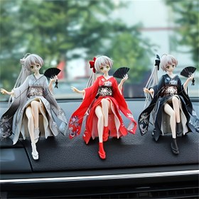 Resim 3-in-1 Anime Aksiyon Figürü, Geleneksel Çin Kıyafeti ile - Toplanabilir Ayakta Heykel, Canlı Renkler, Aile ve Arkadaşlar için İdeal Hediye, Anime Figürü, Kültürel Temsil, Detaylı El Sanatları 