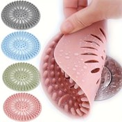 Resim 1/2" Silikon Saç Süzgeci Filtresi - Tıkanıkları Önler ve Kanalizasyonları Temiz Tutar, Çoklu Kanalizasyon Delikleriyle Duş Kanalizasyon Kapakları, Banyo ve Mutfak Kullanımı İçin İdeal, Modern Estetik | Dayanıklı Kanalizasyon Kapakları, Duş İçin Saç Filtresi 