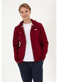 Resim U.S. Polo Assn. Erkek Regular Fit Bordo Şardonlu Örme Hırka 50313755-VR014 