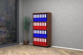 Resim VENA Raflı Ofis Dosya Dolabı 80x35x150 Erik 