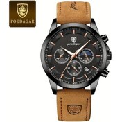 Resim Lumaworld Poedagar Erkek Kol Saati Black Black Zarif Rose Gold Kasa Koyu Mavi Kadran 30m Su Geçirmez Altın 