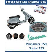 Resim Motiker Piaggio Vespa Primavera 150/Sprint 125 Motosiklet Ekran Km Koruyucu 