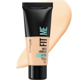 Resim Maybelline Fit Me Matte Poreless - Mat Fondöten No: 105 Natural Ivory 30ml 