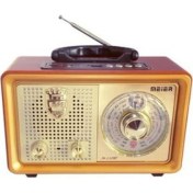 Resim Meier M-110 Bt Nostaljik Ahşap Retro Radyo Bluetooth Fm Sd USB 