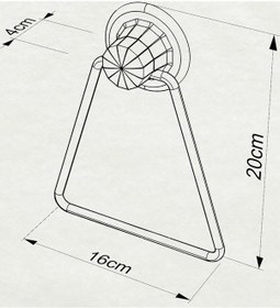 Resim Teknotel Delme Vida Matkap Yok Vakumlu Üçgen Havluluk Beyaz Dm233 Beyaz 