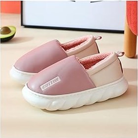 Resim Liushop Pamuklu Terlik Bayan Kalınlığı Kapalı Pamuklu Terlikli Çanta Erkek Sıcak Kış Çiftler Modaya Uygun Pamuklu Terlik Rahat Sıcak Ev Ayakkabıları (Beden: 40-41-B) 