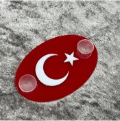 Resim Korkmaz Oto Market & Aksesuar Vantuzlu Ay Yıldız TR Kırmızı 