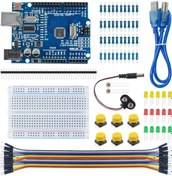 Resim Sunshine022 Arduino Dıy Başlangıç Seti 400 Delikli Breadboard Led Düğme Direnç 