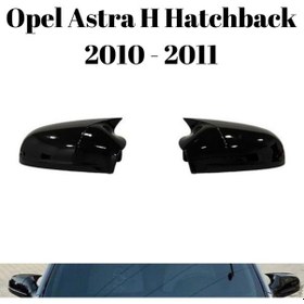 Resim Opel Astra H Hatchback Hb 2010 2011 Uyumlu Yarasa Batman Ayna Kapağı Takımı Parlak Siyah 