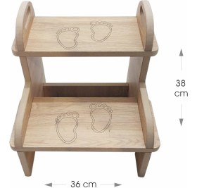 Resim Tahtaland Mdf Ahşap Çocuk Basamağı MOG5036 