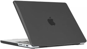 Resim Apple Macbook Pro 14inç M3/M4/Max A3112 A3185 A3401 A2918 A1992 ile uyumlu Kılıf Kristal Ön Arka Şeffaf Kapak Siyah 