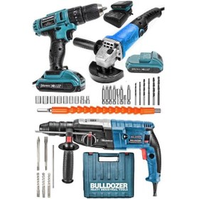 Resim Bulldozer Makine Seti 24vm Setli Vidalama 3000W Kırıcı Delici 160 