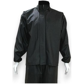 Resim Beymoto Pvc Reflektörlü Yağmurluk Takımı Siyah 