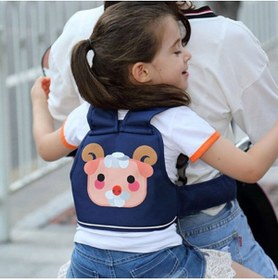 Resim SYNOPE Bisiklet Motosiklet Arka Koltuk Keçili Çocuk Emniyet Kemeri Çocuğu Sürücüye Bağlamak Için Aparat 