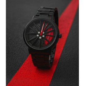 Resim Çelik Iç Kadran Dönen Jant Spor Araba Modeli Erkek Kol Saati 