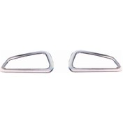 Resim Renault Megane-4 Sd Uyumlu Üst Havalandırma Çerçevesi Krom 2 Parça 2016 Ve Sonrası Modeller İçin 