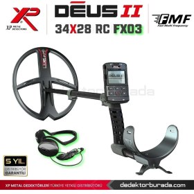 Resim XP Dedektör Deus 2 Dedektör - 34X28CM Fmf Başlık, Ana Kontrol Ünitesi, FX03 Kulaklık 